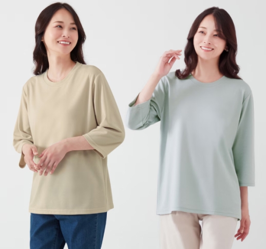 リカバリーケア レディース ゆったり7分丈［サックス／ベージュ］