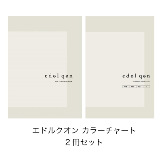 【特別価格】 edol qon エドルクオン カラーチャート ブック  ２冊セット【毛束】