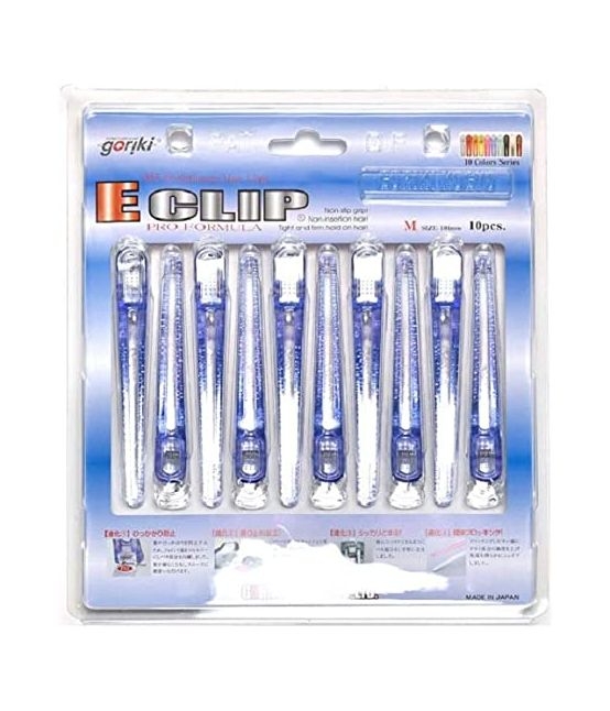 Eクリップ Mサイズ 104mm (全10色)　10本入 ※ホワイト・べっ甲は8本入