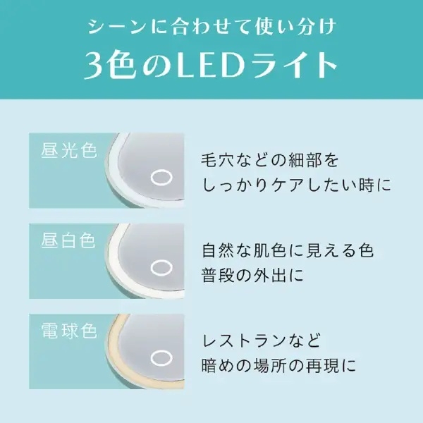コードレス前髪アイロン LEDミラーセット