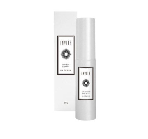 インヴィータ UVセラム 30g〈日焼け止め・日中美容液〉【SPF50+／PA++++】美容液成分85%