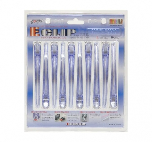 Eクリップ Lサイズ 121mm (全9色) 10本入（ホワイトのみ8本）