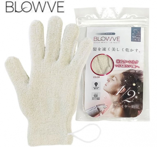 【在庫処分セール】ヘアドライグローブ BLOWVE（ブローブ）【洗髪後の髪を速く、そして美しく乾かす】