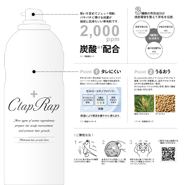 イリヤ 薬用　育毛トニック クラップラップ 300ｇ