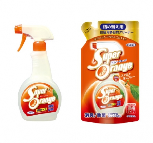 スーパーオレンジ消臭除菌 泡タイプ 480ml+360ml（詰替え）セット 【数量限定】