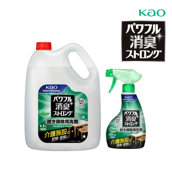 パワフル消臭ストロング 拭き掃除用洗剤［400ｍL/4.5L］