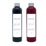 【OEM】アルガンカラーシャンプー［ヴァイオレット／ピンク］各200mL【48本】※オーダー品