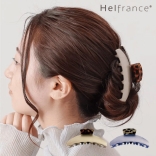 Hel france（ヘルフランス） ヘアクリップ LARGE ラージ［ゴールド/ブルー］