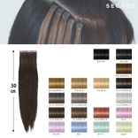 【SECONDシールエクステ】デザイン用30㎝　10sheets（20本分）22色　最高級人毛100%