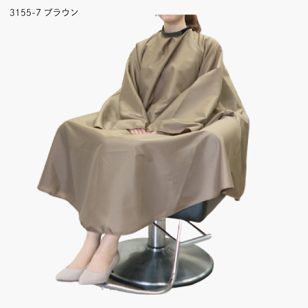 ワコウ 速乾カッティングドレス No.3155 ブラウン