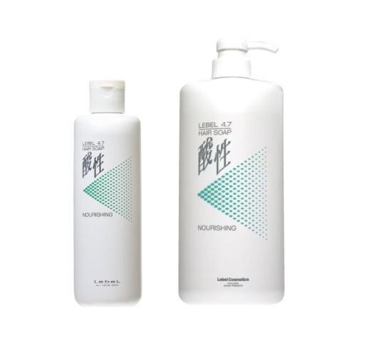 4.7 酸性ヘアソープ ナリシング 400mL/1200mL